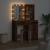 Set de Dressing 2 pcs Lemn vechi 50 x 41 x 135 cm Lemn compozit GartenMobel Dekor