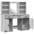Set de Dressing 3 pcs sonoma gri 50 x 41 x 135 cm Lemn compozit GartenMobel Dekor