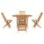 Set de masă pentru grădină 5 pcs Maro Lemn masiv de tec GartenMobel Dekor