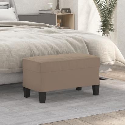 Bancă, gri taupe, 70x35x41 cm, microfibră GartenMobel Dekor