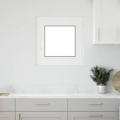 Fereastră de subsol „RISOR” 50x50 cm oscilo-batantă DIN dreapta antracit GartenMobel Dekor