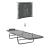 Șezlong pliabil 2 pcs Gri 182 x 55 x 85.5cm Textilenă GartenMobel Dekor