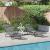 Șezlong pliabil 2 pcs Gri 182 x 55 x 85.5cm Textilenă GartenMobel Dekor