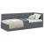 Cadru de pat colțar cu headboard Gri închis 80 x 200 cm Catifea GartenMobel Dekor