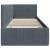 Cadru de pat colțar cu headboard Gri închis 80 x 200 cm Catifea GartenMobel Dekor