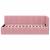 Cadru de pat colțar cu headboard Roz 80 x 200 cm Catifea GartenMobel Dekor