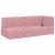 Cadru de pat colțar cu headboard Roz 80 x 200 cm Catifea GartenMobel Dekor