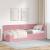 Cadru de pat colțar cu headboard Roz 80 x 200 cm Catifea GartenMobel Dekor