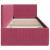Cadru de pat colțar cu headboard bordo 80 x 200 cm Catifea GartenMobel Dekor