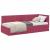 Cadru de pat colțar cu headboard bordo 80 x 200 cm Catifea GartenMobel Dekor