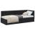 Cadru de pat colțar cu headboard Negru 80 x 200 cm Catifea GartenMobel Dekor