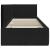Cadru de pat colțar cu headboard Negru 80 x 200 cm Catifea GartenMobel Dekor