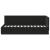 Cadru de pat colțar cu headboard Negru 80 x 200 cm Catifea GartenMobel Dekor