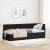 Cadru de pat colțar cu headboard Negru 80 x 200 cm Catifea GartenMobel Dekor
