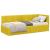 Cadru de pat colțar cu headboard Galben 80 x 200 cm Catifea GartenMobel Dekor