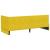 Cadru de pat colțar cu headboard Galben 80 x 200 cm Catifea GartenMobel Dekor