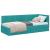 Cadru de pat colțar cu headboard Turcoaz 80 x 200 cm Catifea GartenMobel Dekor