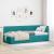 Cadru de pat colțar cu headboard Turcoaz 80 x 200 cm Catifea GartenMobel Dekor