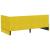 Cadru de pat colțar cu headboard Galben 90 x 190 cm Catifea GartenMobel Dekor