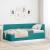 Cadru de pat colțar cu headboard Turcoaz 90 x 190 cm Catifea GartenMobel Dekor