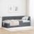 Cadru de pat colțar cu headboard Gri închis 90 x 200 cm Catifea GartenMobel Dekor