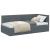 Cadru de pat colțar cu headboard Gri închis 90 x 200 cm Catifea GartenMobel Dekor