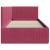 Cadru de pat colțar cu headboard bordo 90 x 200 cm Catifea GartenMobel Dekor