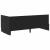 Cadru de pat colțar cu headboard Negru 90 x 200 cm Catifea GartenMobel Dekor