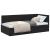 Cadru de pat colțar cu headboard Negru 90 x 200 cm Catifea GartenMobel Dekor
