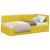 Cadru de pat colțar cu headboard Galben 90 x 200 cm Catifea GartenMobel Dekor