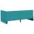 Cadru de pat colțar cu headboard Turcoaz 90 x 200 cm Catifea GartenMobel Dekor