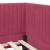 Cadru de pat colțar cu headboard bordo 100 x 200 cm Catifea GartenMobel Dekor