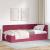 Cadru de pat colțar cu headboard bordo 100 x 200 cm Catifea GartenMobel Dekor