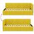 Cadru de pat colțar cu headboard Galben 100 x 200 cm Catifea GartenMobel Dekor