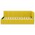 Cadru de pat colțar cu headboard Galben 100 x 200 cm Catifea GartenMobel Dekor
