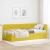 Cadru de pat colțar cu headboard Galben 100 x 200 cm Catifea GartenMobel Dekor