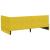 Cadru de pat colțar cu headboard Galben 100 x 200 cm Catifea GartenMobel Dekor