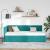 Cadru de pat colțar cu headboard Turcoaz 100 x 200 cm Catifea GartenMobel Dekor