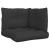 Perne de paleți, 3 buc., negru, material textil GartenMobel Dekor