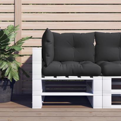 Perne de paleți, 3 buc., negru, material textil GartenMobel Dekor