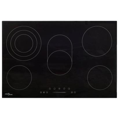Plită ceramică cu 5 arzătoare, control tactil, 90 cm, 8500 W GartenMobel Dekor