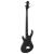 Chitara bass electrică începători, cu husă, negru, 4/4 46" GartenMobel Dekor
