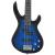 Chitara bass electrică începători, husă, albastru/negru 4/4 46" GartenMobel Dekor