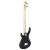 Chitara bass electrică începători, cu husă, maro/negru, 4/4 46" GartenMobel Dekor