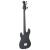 Chitara bass electrică începători, cu husă, negru, 4/4 46" GartenMobel Dekor