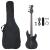 Chitara bass electrică începători, cu husă, negru, 4/4 46" GartenMobel Dekor