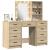 Masă de Machiaj 3 pcs Maro 40 x 41 x 135 cm Lemn compozit GartenMobel Dekor