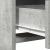 Set de Dressing cu sertar 2 pcs Gri din beton 50 x 41 x 135 cm GartenMobel Dekor