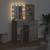 Set de Dressing cu sertar 2 pcs Gri din beton 50 x 41 x 135 cm GartenMobel Dekor