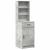 Set de Dressing cu sertar 2 pcs Gri din beton 50 x 41 x 135 cm GartenMobel Dekor